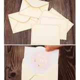 100 PCS Valentines Day Bronzing Greeting Card Flower Shop Birthday Thank You Card(You Are My Love My Angel)