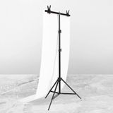 70x200cm T-Shape Photo Studio Background Support Stand Backdrop Crossbar Bracket Kit with Clips