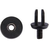 PULUZ Mini Size 1/4 inch Screw Tripod Mount Adapter for GoPro HERO9 Black / HERO8 Black / HERO7 /6 /5 /5 Session /4 Session /4 /3+ /3 /2 /1  Xiaoyi and Other Action Cameras  3.9mm Diameter Screw Hole  2.2cm Diameter