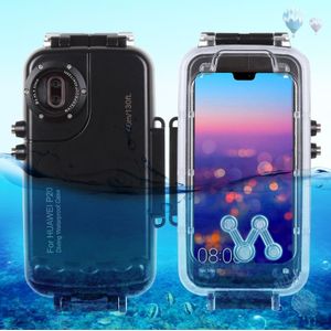 HAWEEL 40m / 130ft waterdichte duiken huisvesting Foto Video nemen onderwater Cover Case voor Huawei P20(Black)