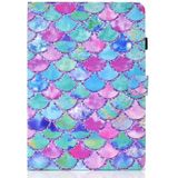 Painted Pattern TPU Horizontal Flip Leather Protective Case For Samsung Galaxy Tab A 10.1 (2016)(Color Fish Scales)