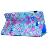 Painted Pattern TPU Horizontal Flip Leather Protective Case For Samsung Galaxy Tab A 10.1 (2016)(Color Fish Scales)