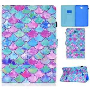 Painted Pattern TPU Horizontal Flip Leather Protective Case For Samsung Galaxy Tab A 10.1 (2016)(Color Fish Scales)