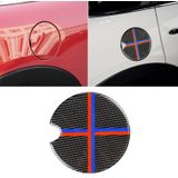 Red Blue Color Car Fuel Tank Cover Carbon Fiber Decorative Sticker for BMW Mini Cooper R50 / R52 / R55 / R56 / R57 / R58 / R59 / R60 / R61 / F55 / F56