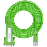 D.Y.TECH USB to RS232 Serial Cable(Green White 1.8M)