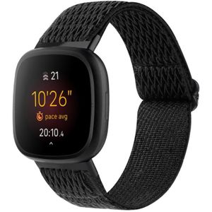 Voor Fitbit Versa 4 / Sense 2 Universal Wave Nylon horlogeband