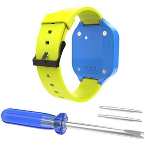 For Huawei Honor K2 Children's Smart Watch Silicone Strap(Lemon Green)