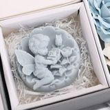 Creative Valentine Day Gift Soap Flower Rose Gift Box Souvenir (Blue)