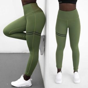 2 PCS High Elastic Fitness Sport Leggings Tights Slim Running Sportswear Sports Pants Women Yoga Pants Quick Drying Training Trousers(Green) SIZE S