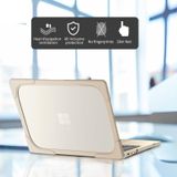 TPU + PC Two-color Anti-fall Laptop Protective Case For Microsoft Surface Laptop 3 / 4 15 inch(Khaki)