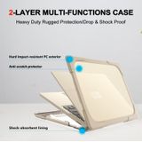 TPU + PC Two-color Anti-fall Laptop Protective Case For Microsoft Surface Laptop 3 / 4 15 inch(Khaki)