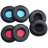 2 PCS For SONY MDR-V55 Earphone Cushion Leather Cover Earmuffs Replacement Earpads (Blue)