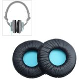 2 PCS For SONY MDR-V55 Earphone Cushion Leather Cover Earmuffs Replacement Earpads (Blue)