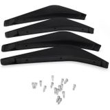 4 PCS Car Modified ABS Rear Wing Side Spoiler Lip for Chevrolet Corvette