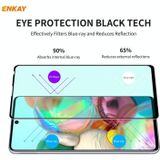 For Samsung Galaxy A71 ENKAY Hat-Prince 0.26mm 9H 6D Curved Full Screen Eye Protection Green Film Tempered Glass Protector