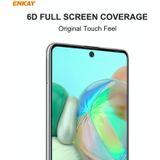 For Samsung Galaxy A71 ENKAY Hat-Prince 0.26mm 9H 6D Curved Full Screen Eye Protection Green Film Tempered Glass Protector