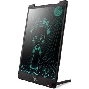 CHUYI Portable 12 inch LCD Writing Tablet Drawing Graffiti Electronic Handwriting Pad Message Graphics Board Draft Paper with Writing Pen  CE / FCC / RoHS Certificated(Black)