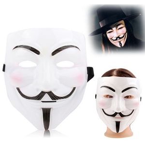 V for Vendetta Design Plastic Mask(White)