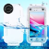 HAWEEL 40m/130ft Waterproof Diving Housing Photo Video Taking Underwater Cover Case for iPhone 7 & 8(White)