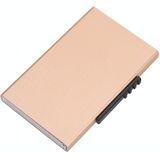 RFID Anti-Theft And Anti-Magnetic Aluminum Alloy Credit Card Case(Golden)