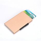 RFID Anti-Theft And Anti-Magnetic Aluminum Alloy Credit Card Case(Golden)