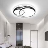 LED Round Ceiling Lamp Simple Modern Creative Bedroom Light Home Room Lamp  Size:Diameter 40cm(White Light)
