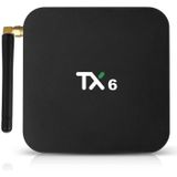 TX6 HD TV Box Media Player  Android 7.1 / 9.0 System  Allwinner H6  up to 1.5GHz  Quad-core ARM Cortex-A53  4GB + 32GB  Support Bluetooth  WiFi  RJ45  UK Plug