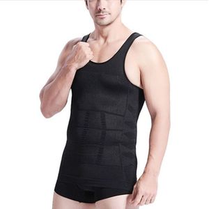 Men Slimming Body Shaper Vest Underwear(Black)