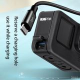 RUIGPRO Aluminum Alloy Battery Side Interface Cover for GoPro HERO9 Black (Black)