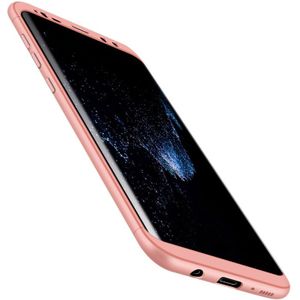 GKK for Galaxy S8 + / G9550 PC Three - paragraph Shield 360 Degrees Full Coverage Protective Case Back Cover(Rose Gold)