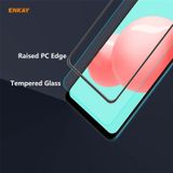 For Samsung Galaxy A32 5G / M12 / A12 2 PCS ENKAY Hat-Prince Anti-drop Full Glue Tempered Glass Full Screen Film Anti-fall Protector