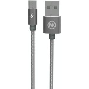 WK WDC-013m 2.4A Micro USB Kingkong Fast Charging Data Cable  Length: 1m(Tarnish)