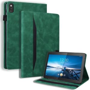 For Lenovo M10 FHD REL TB-X605FC / TB-X605LC Business Shockproof Horizontal Flip Leather Case with Holder & Card Slots & Photo Frame & Pen Slot & Sleep / Wake-up Function(Green)