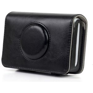 Solid Color PU Leather Case for Polaroid Snap Touch Camera (Black)