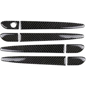 One Set Car Carbon Fiber Outside Door Handle without Smart Hole Decorative Sticker for Mazda CX-5 2017-2018  Right Drive