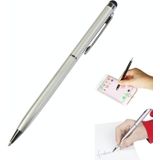 AT-18 3 in 1 Rotary Mobile Phone Touch Screen Handwriting Pen is Suitable for Apple / Huawei / Samsung(Silver)