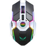 ZERODATE T30 2.4GHz 2400DPI Three-speed Adjustable RGB Backlight Wireless Optical Mouse (Black)