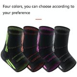 2 PCS Anti-Sprain Silicone Ankle Support Basketball Football Hiking Fitness Sports Protective Gear  Size: XL (Black Pink)