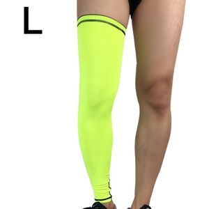 Outdoor Basketball Badminton Sports Knee Pad Riding Running Gear Long Breathable Protection Legs Pantyhose  Size: L