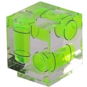 Triple Axis Bubble Spirit Level on Camera Hot Shoe 3D(Green)