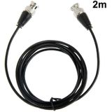 BNC Male to BNC Male Cable for Surveillance Camera  Length: 2m(Black)