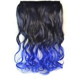 One-piece Seamless Hair Extension Piece Color Gradient Large Wave Long Curling Clip Type Hairpiece