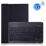 A870 For Samsung Galaxy Tab S7 T870/T875 11 inch Detachable Bluetooth Keyboard Ultrathin Horizontal Flip Leather Case with Holder & Elastic Band(Black)