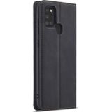 For Samsung Galaxy A21s Forwenw Dream Series Oil Edge Strong Magnetism Horizontal Flip Leather Case with Holder & Card Slots & Wallet & Photo Frame(Black)