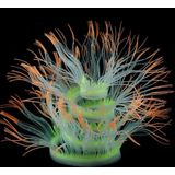 Aquarium Fish Tank Landscaping Decoration Silica Gel Simulation Software Coral Fluorescent Anemone  Size: 75cm(Orange)