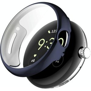 Voor Google Pixel Watch 2 Volledige dekking TPU gegalvaniseerde horloge beschermhoes