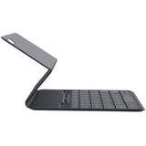 For Huawei MediaPad M6 10.8 Magnetic Smart Keyboard Leather Case with Holder(Dark Gray)