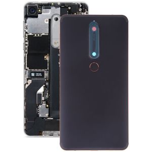 Battery Back Cover with Camera Lens & Side Keys & Fingerprint Sensor for Nokia 6.1 / 6 (2018) / 6 (2nd Gen)(Black)