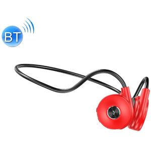 M-1 Back-mounted Touch Noise Reduction Bone Conduction Bluetooth Earphone with Detachable Microphone (Red)