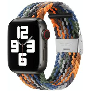 Nylon Vlecht n gesp vervangen Horlogeband voor Apple Watch Series 7 41mm / 6 & SE & 5 & 4 40mm / 3 & 2 & 1 38mm (Camouflage)